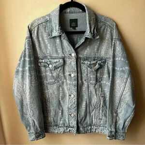 Wild Fable - Oversized Paisley Jean Jacket